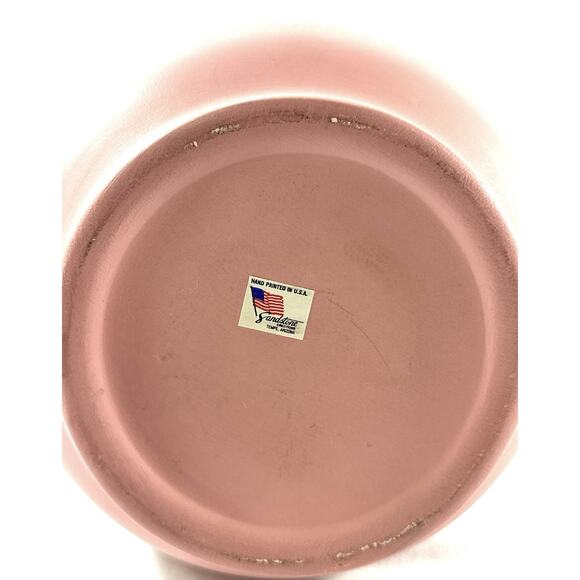 Vintage Vase Pottery South Western Native Pink Turquoise Hand Painted 12” - Picture 10 of 10